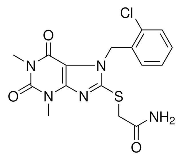 2-{[7-(2-CHLOROBENZYL)-1,3-DIMETHYL-2,6-DIOXO-2,3,6,7-TETRAHYDRO-1H-PURIN-8-YL]SULFANYL}ACETAMIDE AldrichCPR