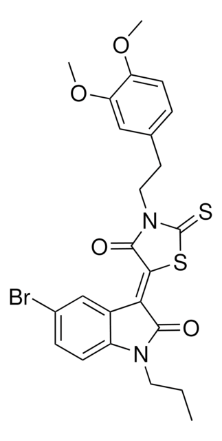 (3Z)-5-BROMO-3-{3-[2-(3,4-DIMETHOXYPHENYL)ETHYL]-4-OXO-2-THIOXO-1,3-THIAZOLIDIN-5-YLIDENE}-1-PROPYL-1,3-DIHYDRO-2H-INDOL-2-ONE AldrichCPR