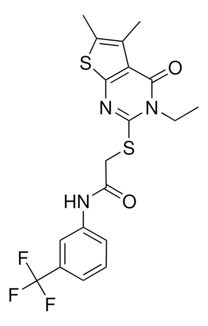 2-[(3-ETHYL-5,6-DIMETHYL-4-OXO-3,4-DIHYDROTHIENO[2,3-D]PYRIMIDIN-2-YL)SULFANYL]-N-[3-(TRIFLUOROMETHYL)PHENYL]ACETAMIDE AldrichCPR