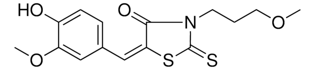 5-(4-HYDROXY-3-METHOXYBENZYLIDENE)-3-(3-METHOXYPROPYL)RHODANINE AldrichCPR