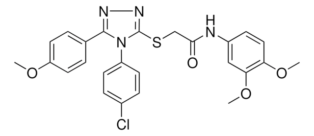 2-{[4-(4-CHLOROPHENYL)-5-(4-METHOXYPHENYL)-4H-1,2,4-TRIAZOL-3-YL]SULFANYL}-N-(3,4-DIMETHOXYPHENYL)ACETAMIDE AldrichCPR