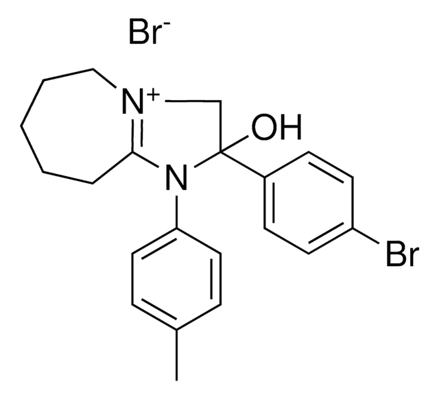 2-(4-BROMOPHENYL)-2-HYDROXY-1-(4-METHYLPHENYL)-1H,2H,3H,5H,6H,7H,8H,9H-IMIDAZO[1,2-A]AZEPIN-4-IUM BROMIDE AldrichCPR