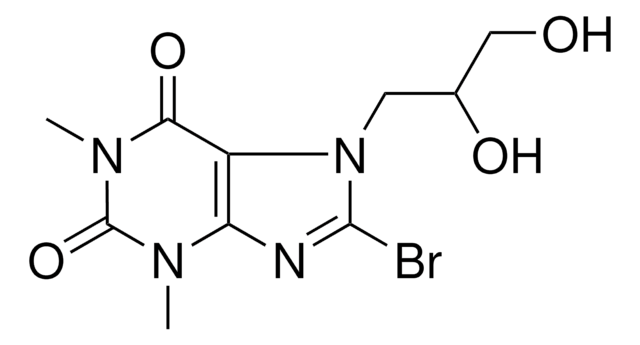 8-BROMO-7-(2,3-DIHYDROXYPROPYL)-1,3-DIMETHYL-3,7-DIHYDRO-1H-PURINE-2,6-DIONE AldrichCPR