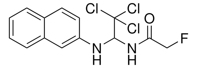 2-FLUORO-N-(2,2,2-TRICHLORO-1-(NAPHTHALEN-2-YLAMINO)-ETHYL)-ACETAMIDE AldrichCPR