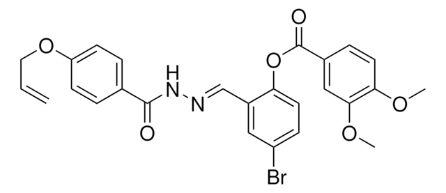 2-(2-(4-(ALLYLOXY)BENZOYL)CARBOHYDRAZONOYL)-4-BROMOPHENYL 3,4-DIMETHOXYBENZOATE AldrichCPR