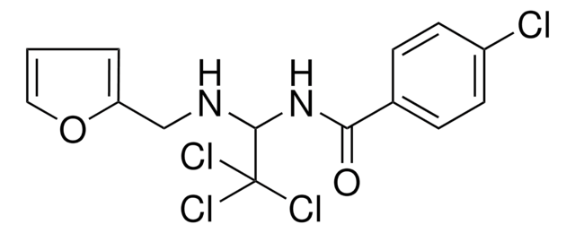 4-CHLORO-N-(2,2,2-TRICHLORO-1-((FURAN-2-YLMETHYL)-AMINO)-ETHYL)-BENZAMIDE AldrichCPR