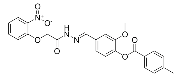 2-METHOXY-4-(2-((2-NITROPHENOXY)ACETYL)CARBOHYDRAZONOYL)PHENYL 4-METHYLBENZOATE AldrichCPR