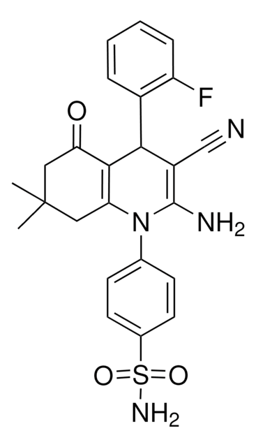 4-(2-AMINO-3-CYANO-4-(2-FLUOROPHENYL)-7,7-DIMETHYL-5-OXO-5,6,7,8-TETRAHYDRO-1(4H)-QUINOLINYL)BENZENESULFONAMIDE AldrichCPR