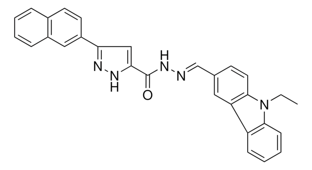 N'-((9-ET-9H-CARBAZOL-3-YL)METHYLENE)3-(2-NAPHTHYL)-1H-PYRAZOLE-5-CARBOHYDRAZIDE AldrichCPR