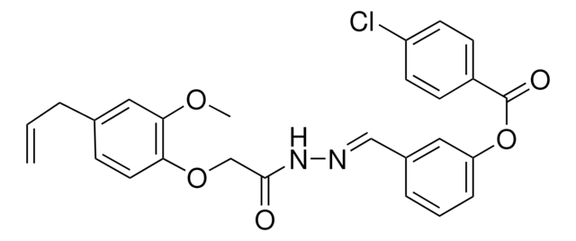 3-(2-((4-ALLYL-2-METHOXYPHENOXY)ACETYL)CARBOHYDRAZONOYL)PHENYL 4-CHLOROBENZOATE AldrichCPR