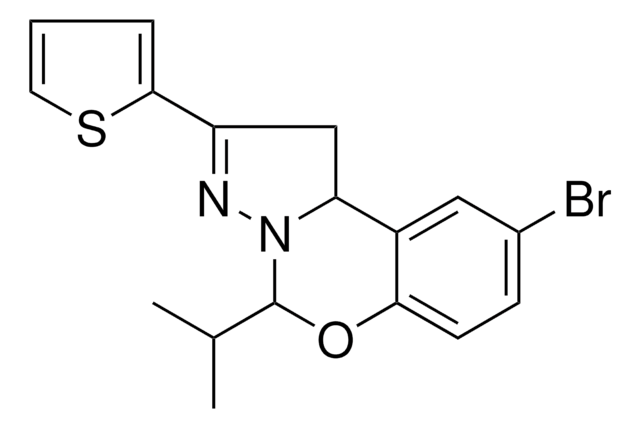 9-BROMO-5-ISOPROPYL-2-(2-THIENYL)-1,10B-DIHYDROPYRAZOLO[1,5-C][1,3]BENZOXAZINE AldrichCPR