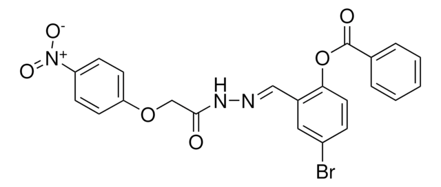 4-BROMO-2-(2-((4-NITROPHENOXY)ACETYL)CARBOHYDRAZONOYL)PHENYL BENZOATE AldrichCPR