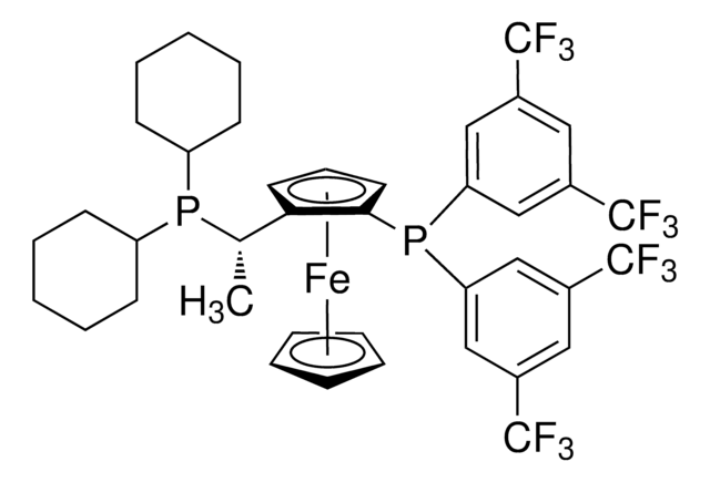 (S)-1-{(RP)-2-[Bis[3,5-bis(trifluoromethyl)phenyl]phosphino]-ferrocenyl}ethyldicyclohexylphosphine &#8805;97%