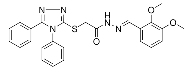 N'-[(E)-(2,3-DIMETHOXYPHENYL)METHYLIDENE]-2-[(4,5-DIPHENYL-4H-1,2,4-TRIAZOL-3-YL)SULFANYL]ACETOHYDRAZIDE AldrichCPR