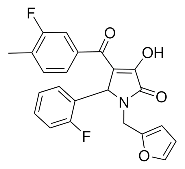 4-(3-FLUORO-4-METHYLBENZOYL)-5-(2-FLUOROPHENYL)-1-(2-FURYLMETHYL)-3-HYDROXY-1,5-DIHYDRO-2H-PYRROL-2-ONE AldrichCPR