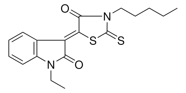 (3Z)-1-ETHYL-3-(4-OXO-3-PENTYL-2-THIOXO-1,3-THIAZOLIDIN-5-YLIDENE)-1,3-DIHYDRO-2H-INDOL-2-ONE AldrichCPR