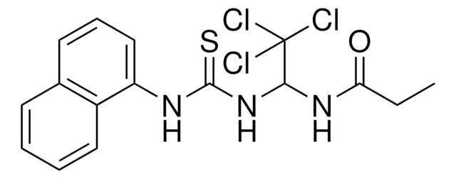 N-(2,2,2-TRICHLORO-1-(((1-NAPHTHYLAMINO)CARBOTHIOYL)AMINO)ETHYL)PROPANAMIDE AldrichCPR