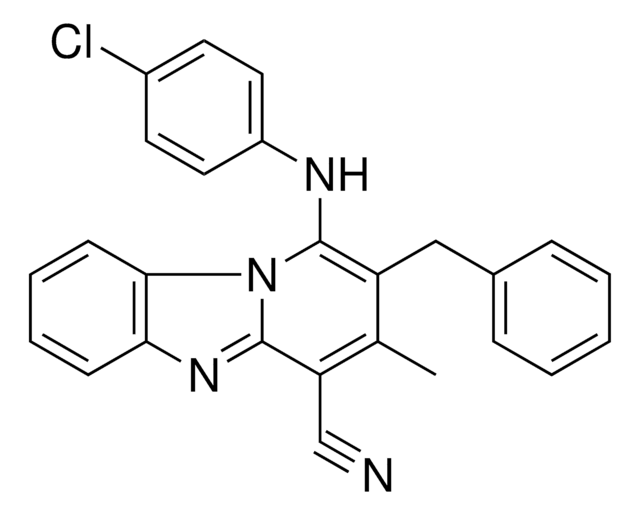 2-BENZYL-1-(4-CL-PH-AMINO)-3-ME-BENZO(4,5)IMIDAZO(1,2-A)PYRIDINE-4-CARBONITRILE AldrichCPR