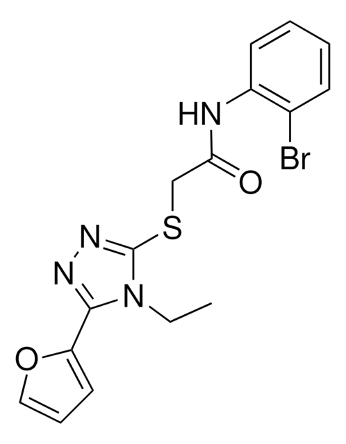 N-(2-BROMOPHENYL)-2-((4-ETHYL-5-(2-FURYL)-4H-1,2,4-TRIAZOL-3-YL)THIO)ACETAMIDE AldrichCPR