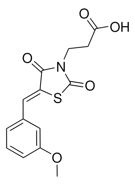 3-(5-(3-METHOXYBENZYLIDENE)-2,4-DIOXO-1,3-THIAZOLIDIN-3-YL)PROPANOIC ACID AldrichCPR