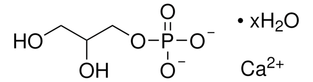 Glycerol phosphate calcium salt hydrate mixture of isomers of &#945;- and &#946;-form, &#8805;96% (calc. based on dry substance, T)