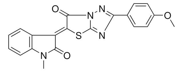 (3Z)-3-(2-(4-METHOXYPHENYL)-6-OXO[1,3]THIAZOLO[3,2-B][1,2,4]TRIAZOL-5(6H)-YLIDENE)-1-METHYL-1,3-DIHYDRO-2H-INDOL-2-ONE AldrichCPR