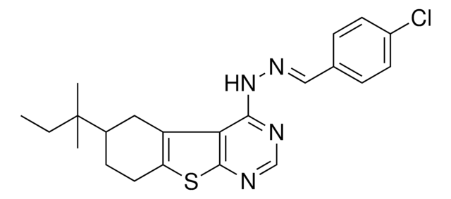 4-CHLOROBENZALDEHYDE (6-TERT-PENTYL-5,6,7,8-TETRAHYDRO[1]BENZOTHIENO[2,3-D]PYRIMIDIN-4-YL)HYDRAZONE AldrichCPR