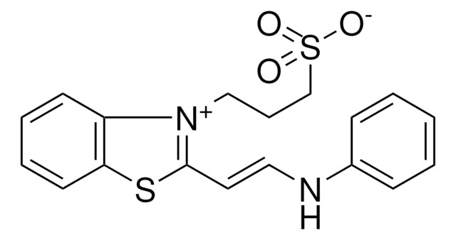 3-{2-[(E)-2-ANILINOETHENYL]-1,3-BENZOTHIAZOL-3-IUM-3-YL}-1-PROPANESULFONATE AldrichCPR