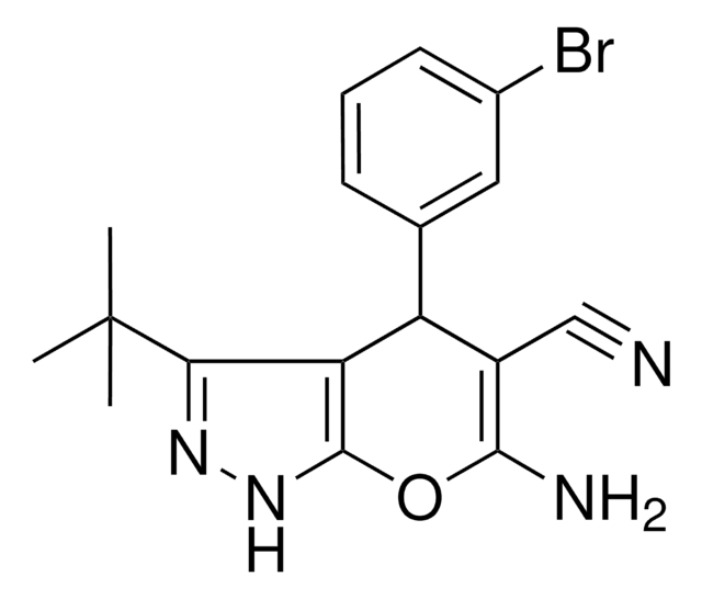 6-AMINO-4-(3-BR-PH)-3-TERT-BUTYL-1,4-DIHYDROPYRANO(2,3-C)PYRAZOLE-5-CARBONITRILE AldrichCPR