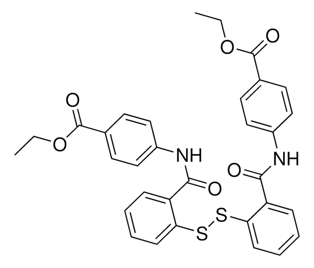 Ethyl 4-({2-[(2-{[4-(ethoxycarbonyl)anilino]carbonyl}phenyl)disulfanyl]benzoyl}amino)benzoate AldrichCPR