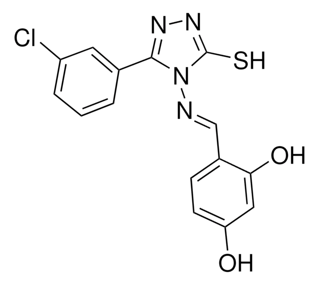 4-(((3-(3-CL-PH)-5-MERCAPTO-4H-1,2,4-TRIAZOL-4-YL)IMINO)METHYL)-1,3-BENZENEDIOL AldrichCPR