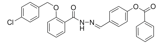 4-(2-(2-((4-CHLOROBENZYL)OXY)BENZOYL)CARBOHYDRAZONOYL)PHENYL BENZOATE AldrichCPR