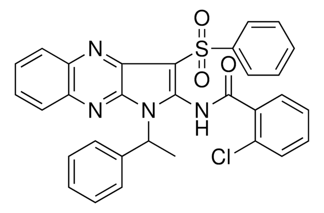 2-CHLORO-N-[1-(1-PHENYLETHYL)-3-(PHENYLSULFONYL)-1H-PYRROLO[2,3-B]QUINOXALIN-2-YL]BENZAMIDE AldrichCPR