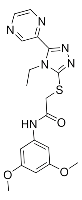 N-(3,5-DIMETHOXYPHENYL)-2-{[4-ETHYL-5-(2-PYRAZINYL)-4H-1,2,4-TRIAZOL-3-YL]SULFANYL}ACETAMIDE AldrichCPR