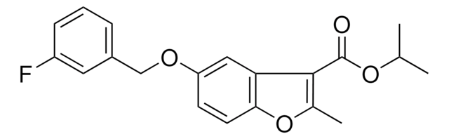 ISOPROPYL 5-((3-FLUOROBENZYL)OXY)-2-METHYL-1-BENZOFURAN-3-CARBOXYLATE AldrichCPR