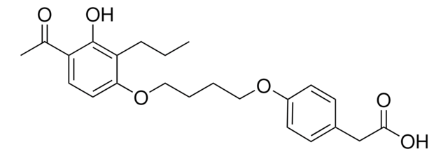 [4-[4-(4-ACETYL-3-HYDROXY-2-PROPYLPHENOXY)BUTOXY]PHENYL]ACETIC ACID AldrichCPR