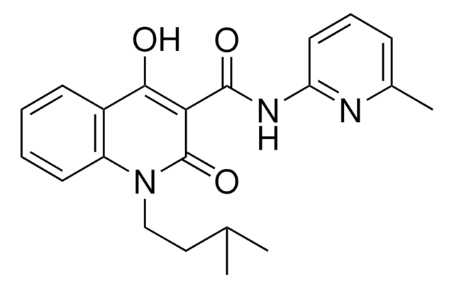 4-HO-1(3-ME-BU)2-OXO-1,2-2H-QUINOLINE-3-CARBOXYLIC ACID (6-ME-PYRIDIN-2-YL)AMIDE AldrichCPR