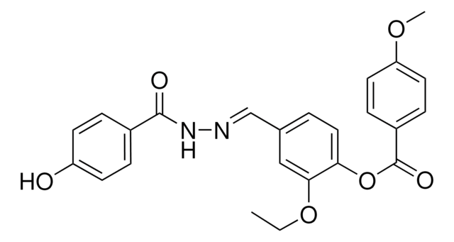 2-ETHOXY-4-(2-(4-HYDROXYBENZOYL)CARBOHYDRAZONOYL)PHENYL 4-METHOXYBENZOATE AldrichCPR