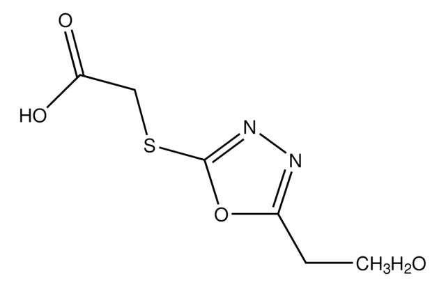 [(5-Ethyl-1,3,4-oxadiazol-2-yl)thio]acetic acid hydrate AldrichCPR