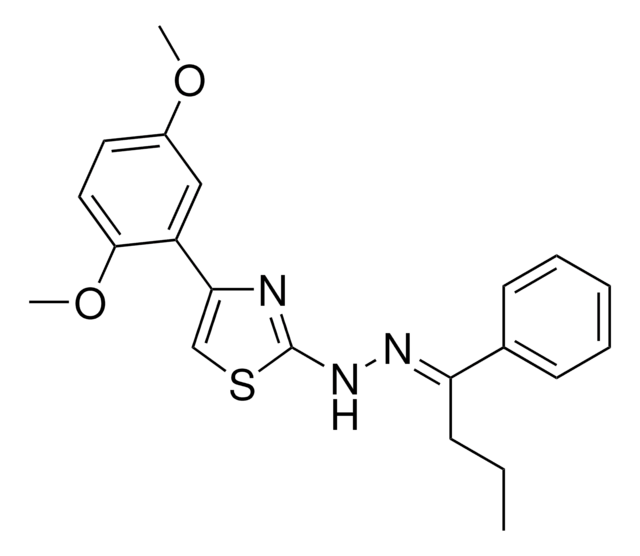 1-PHENYL-1-BUTANONE [4-(2,5-DIMETHOXYPHENYL)-1,3-THIAZOL-2-YL]HYDRAZONE AldrichCPR