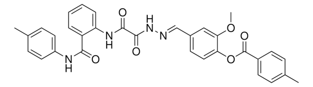 2-METHOXY-4-[(E)-({OXO[2-(4-TOLUIDINOCARBONYL)ANILINO]ACETYL}HYDRAZONO)METHYL]PHENYL 4-METHYLBENZOATE AldrichCPR