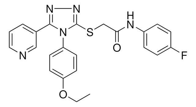 2-{[4-(4-ETHOXYPHENYL)-5-(3-PYRIDINYL)-4H-1,2,4-TRIAZOL-3-YL]SULFANYL}-N-(4-FLUOROPHENYL)ACETAMIDE AldrichCPR