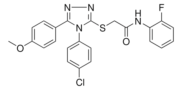 2-{[4-(4-CHLOROPHENYL)-5-(4-METHOXYPHENYL)-4H-1,2,4-TRIAZOL-3-YL]SULFANYL}-N-(2-FLUOROPHENYL)ACETAMIDE AldrichCPR