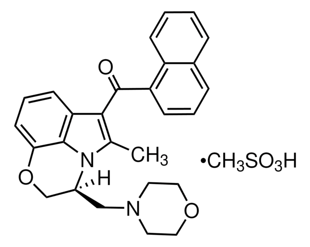 S(–)-WIN 55,212-3 mesylate salt solid