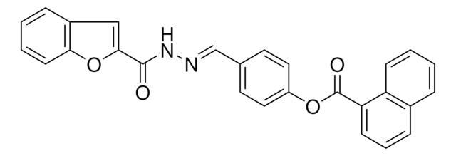 4-(2-(1-BENZOFURAN-2-YLCARBONYL)CARBOHYDRAZONOYL)PHENYL 1-NAPHTHOATE AldrichCPR