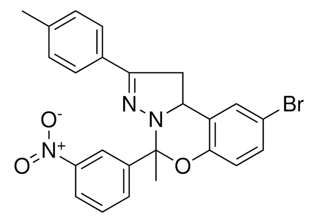 9-BROMO-5-METHYL-2-(4-METHYLPHENYL)-5-(3-NITROPHENYL)-1,10B-DIHYDROPYRAZOLO[1,5-C][1,3]BENZOXAZINE AldrichCPR