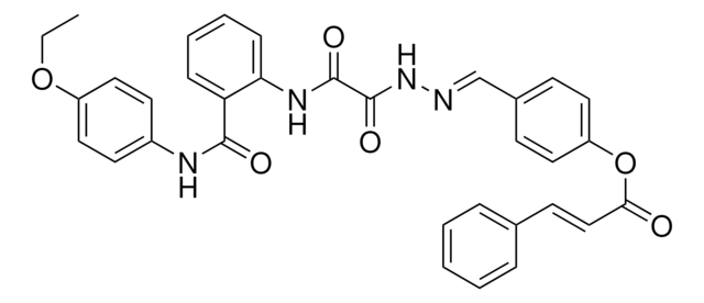 4-{(E)-[2-(2-{2-[(4-ETHOXYANILINO)CARBONYL]ANILINO}-2-OXOACETYL)HYDRAZONO]METHYL}PHENYL (2E)-3-PHENYL-2-PROPENOATE AldrichCPR