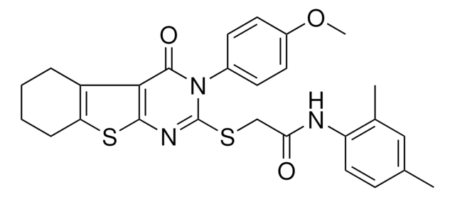 N-(2,4-DIMETHYLPHENYL)-2-{[3-(4-METHOXYPHENYL)-4-OXO-3,4,5,6,7,8-HEXAHYDRO[1]BENZOTHIENO[2,3-D]PYRIMIDIN-2-YL]SULFANYL}ACETAMIDE AldrichCPR