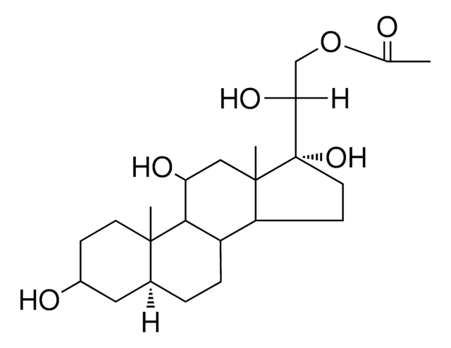 3-BETA,11-BETA,17-ALPHA,20-BETA-TETRAHYDROXY-5-ALPHA-PREGNAN-21-YL ACETATE AldrichCPR