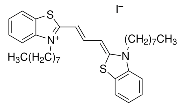 3,3&#8242;-Dioctylthiacarbocyanine iodide BioReagent, suitable for fluorescence, &#8805;98.0% (HPCE)